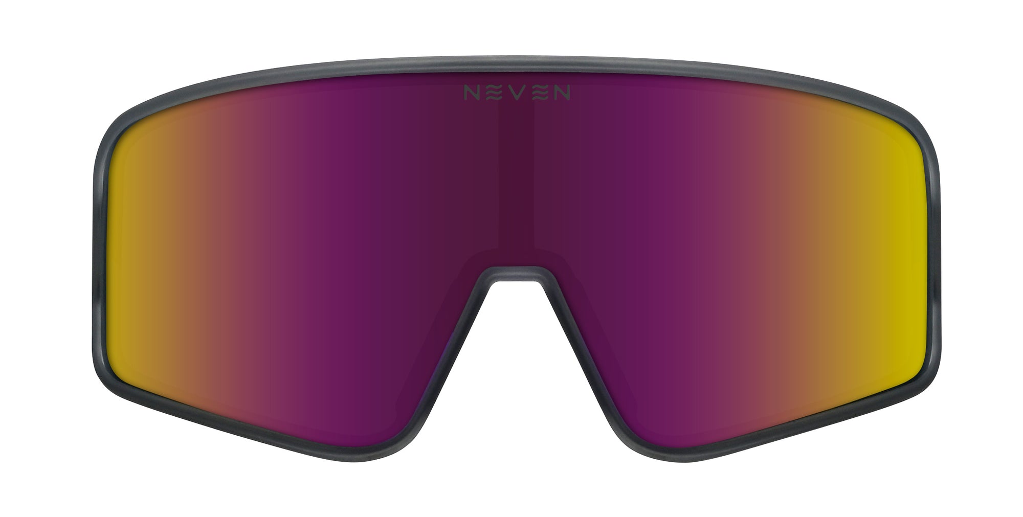 Neven Eyewear sunglasses with gradient purple and yellow lenses.