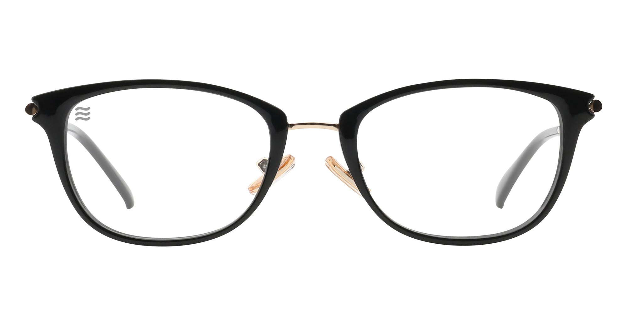 Frances black prescription glasses from Neven Eyewear.