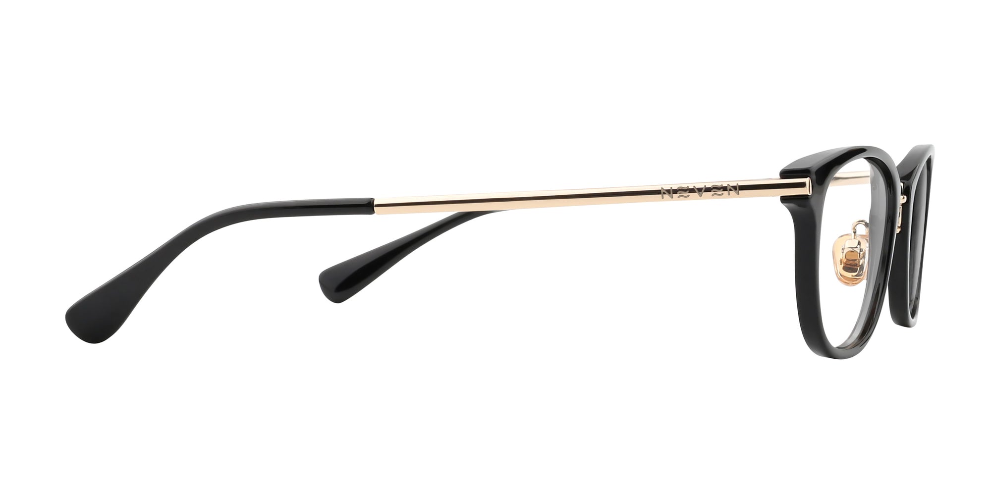 Frances black prescription glasses from Neven Eyewear.