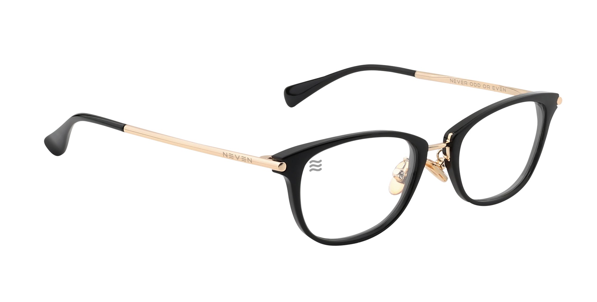 Frances black prescription glasses from Neven Eyewear.
