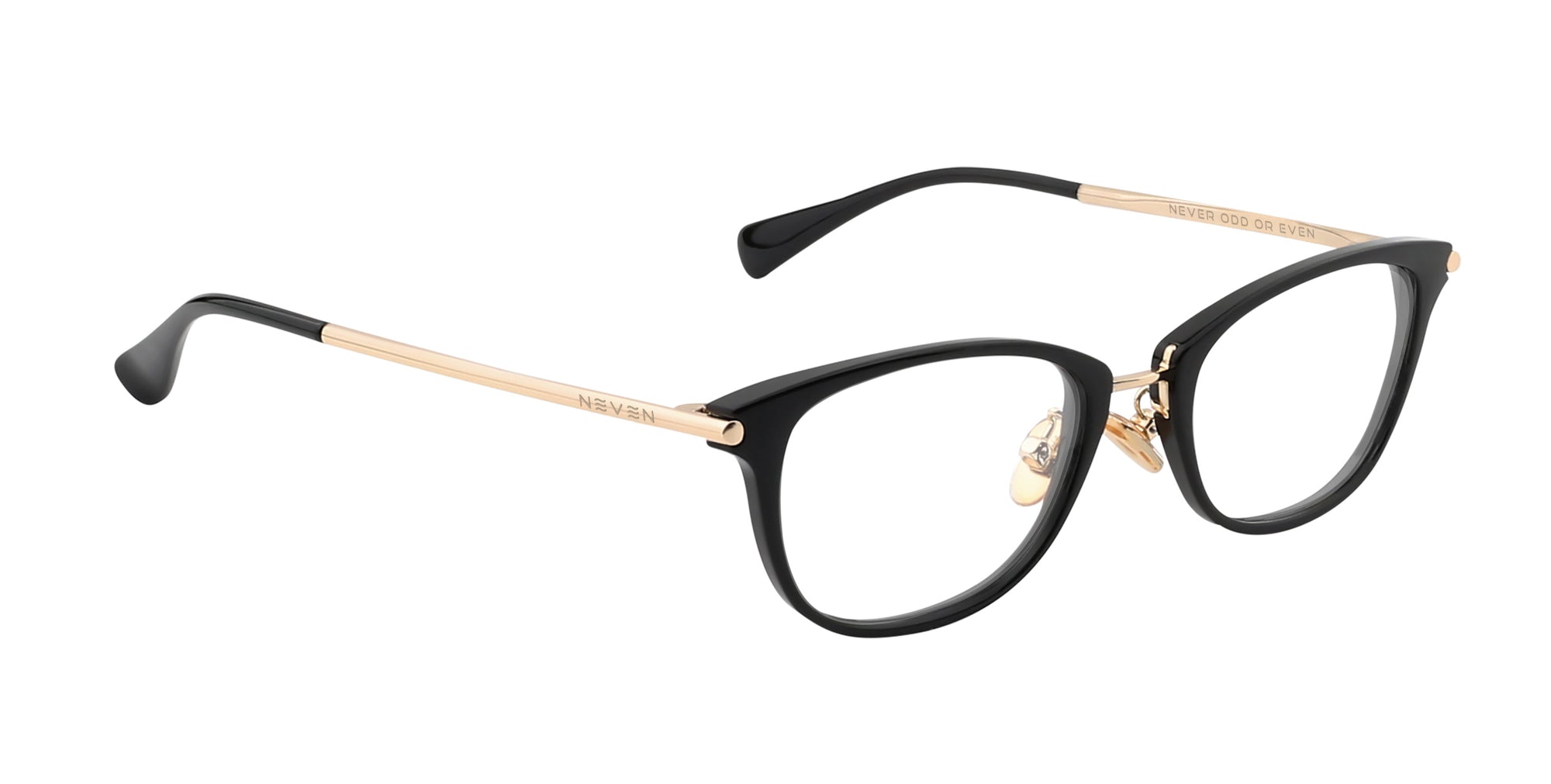 Frances black prescription glasses from Neven Eyewear.