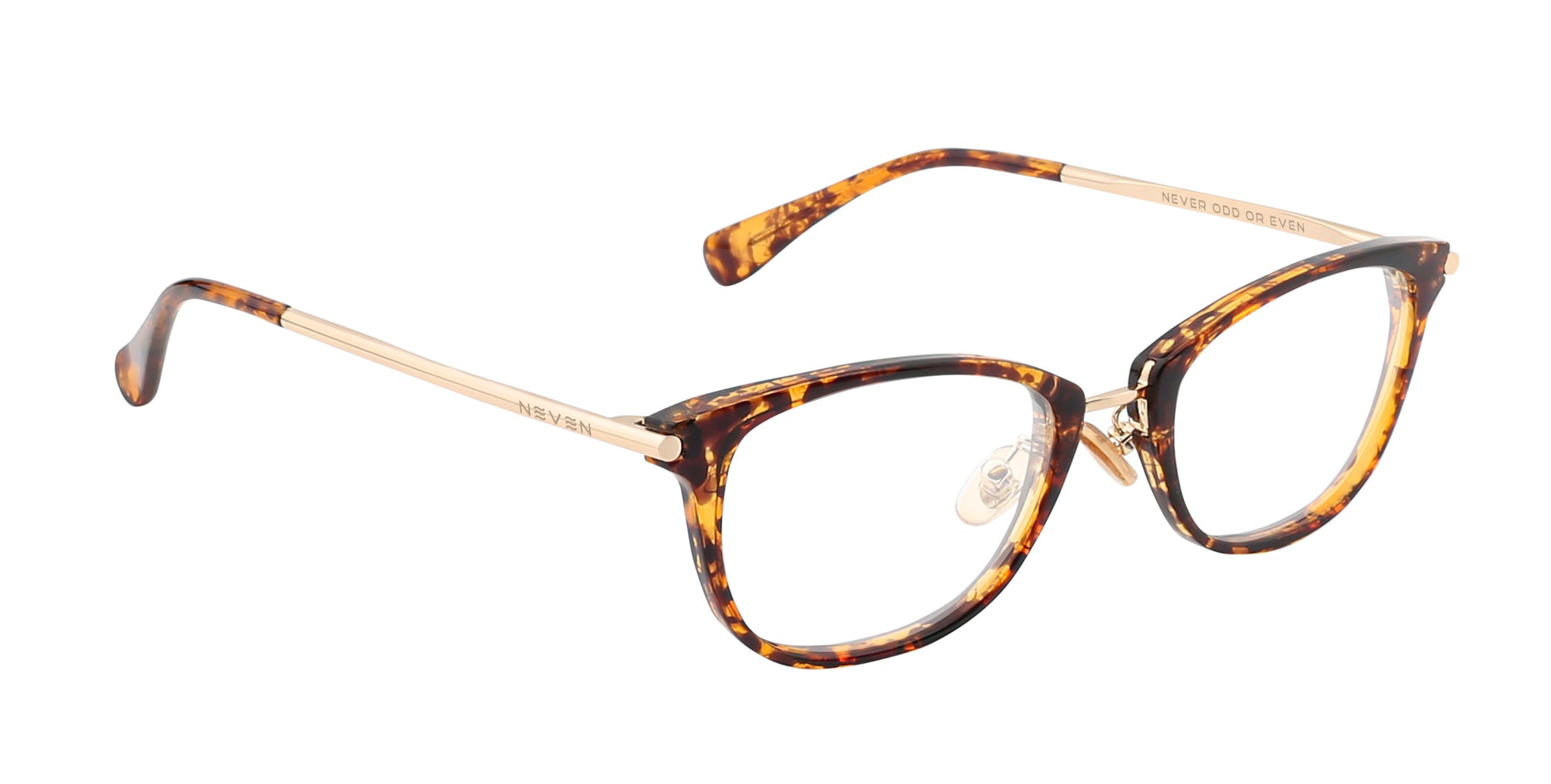Penny tortoiseshell rectangular prescription glasses from Neven Eyewear.