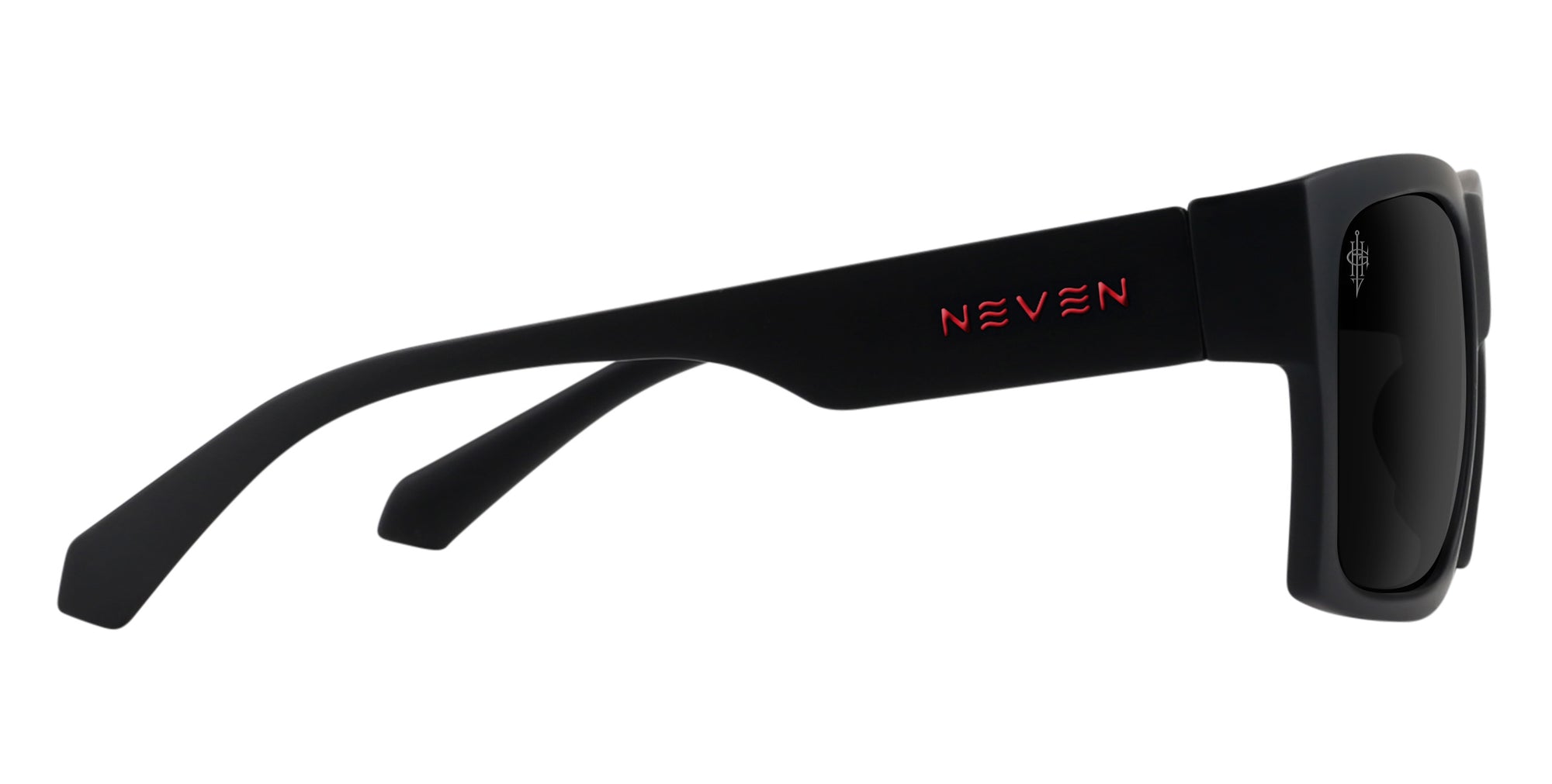 Redrum black rectangular polarized sunglasses from Neven Eyewear Pair name: Redrum Frame shape: rectangular.