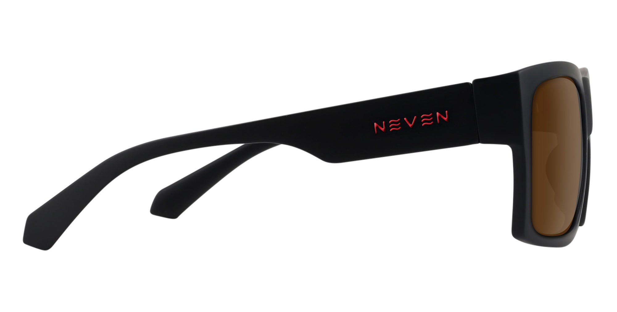 Redrum Matte black rectangular prescription glasses from Neven Eyewear Pair name: Redrum Frame shape: rectangular.