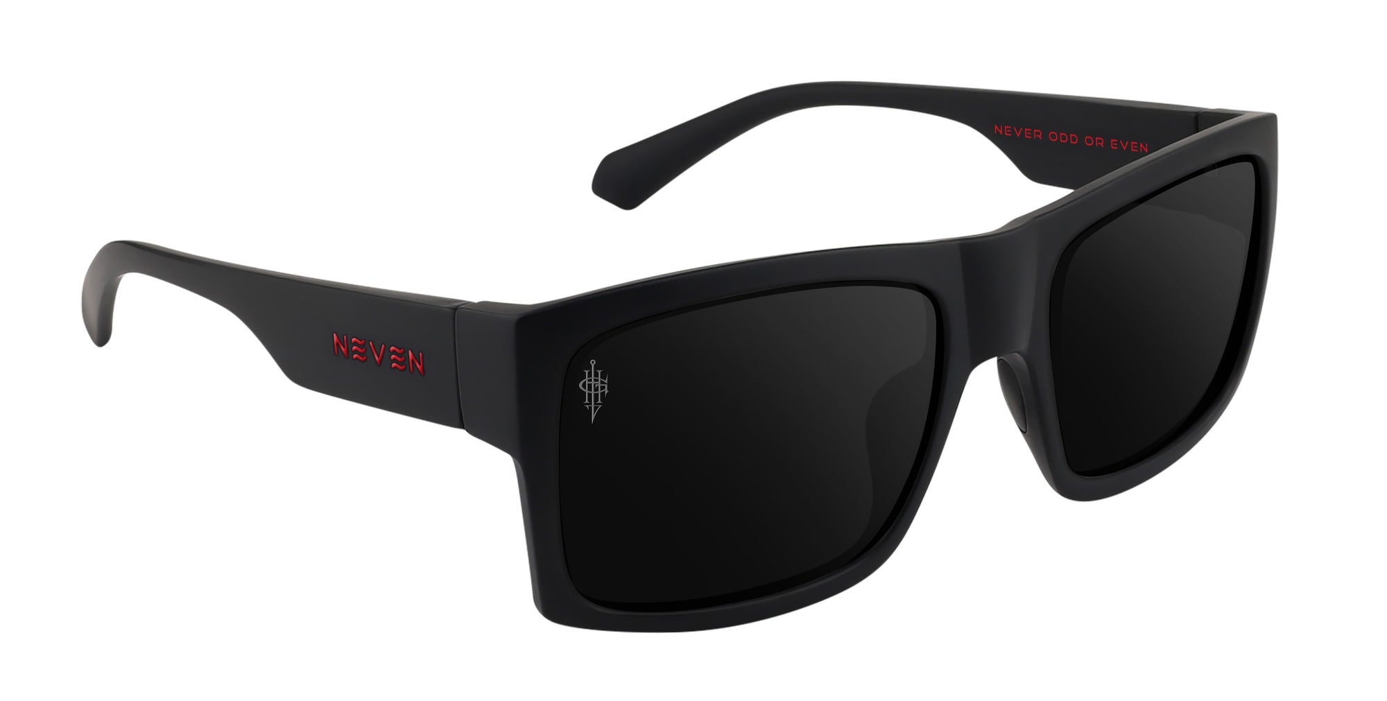 Redrum black rectangular polarized sunglasses from Neven Eyewear Pair name: Redrum Frame shape: rectangular.