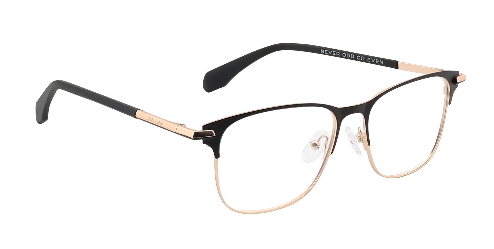 Ferris Black ophthalmic prescription glasses from Neven Eyewear.