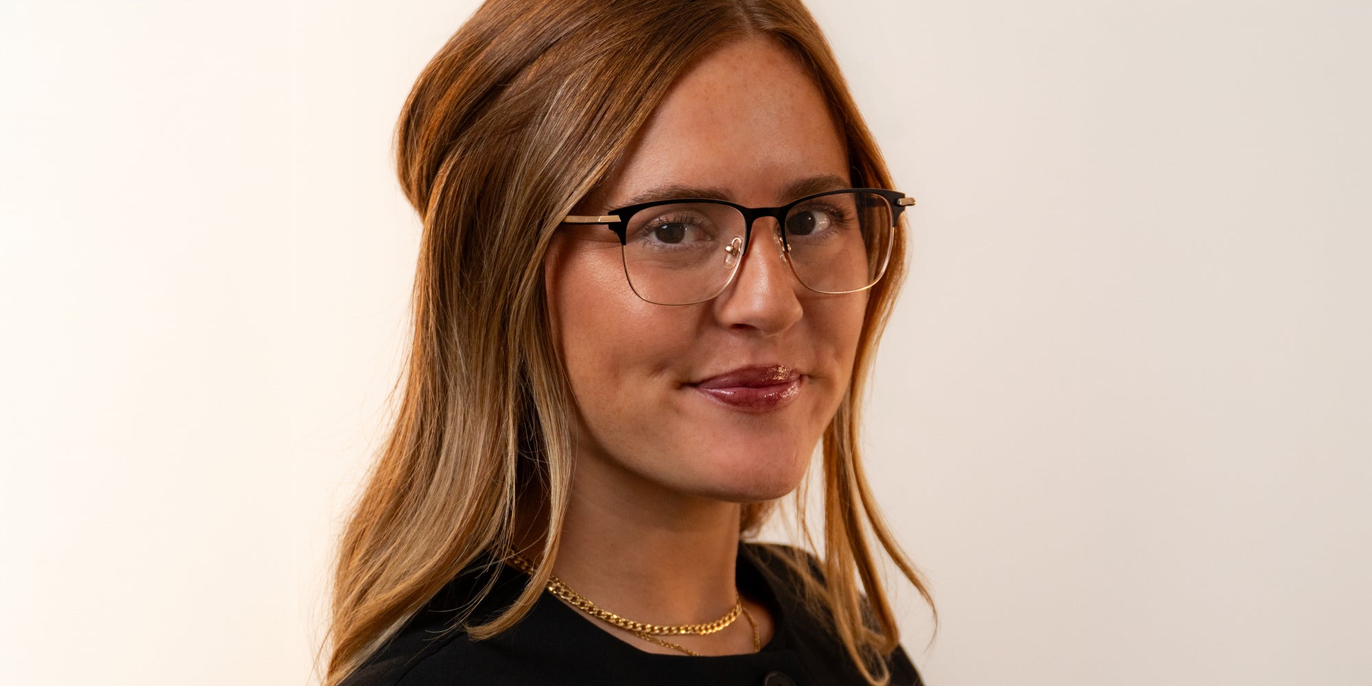 Ferris Black ophthalmic prescription glasses from Neven Eyewear.
