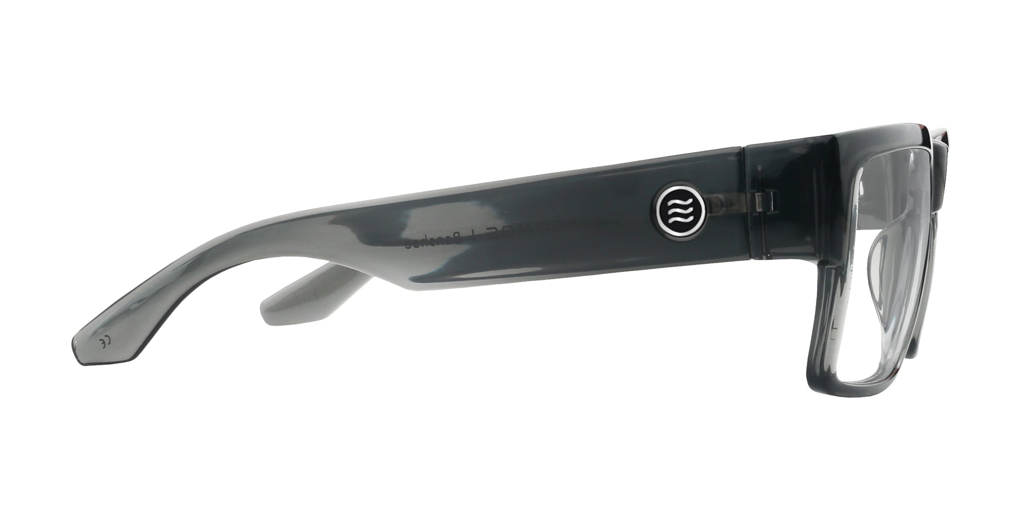 Banshee gray rectangular prescription glasses from Neven Eyewear.