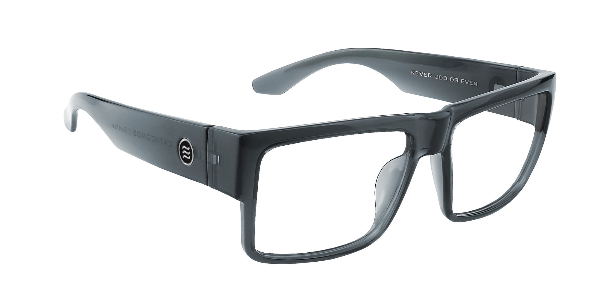Banshee gray rectangular prescription glasses from Neven Eyewear.