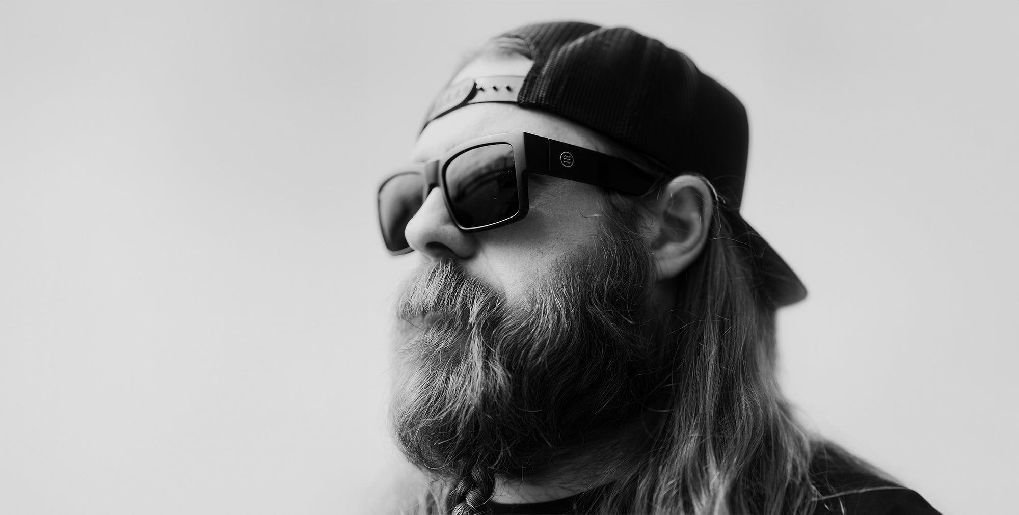 Relic black rectangular polarized sunglasses from Neven Eyewear.
