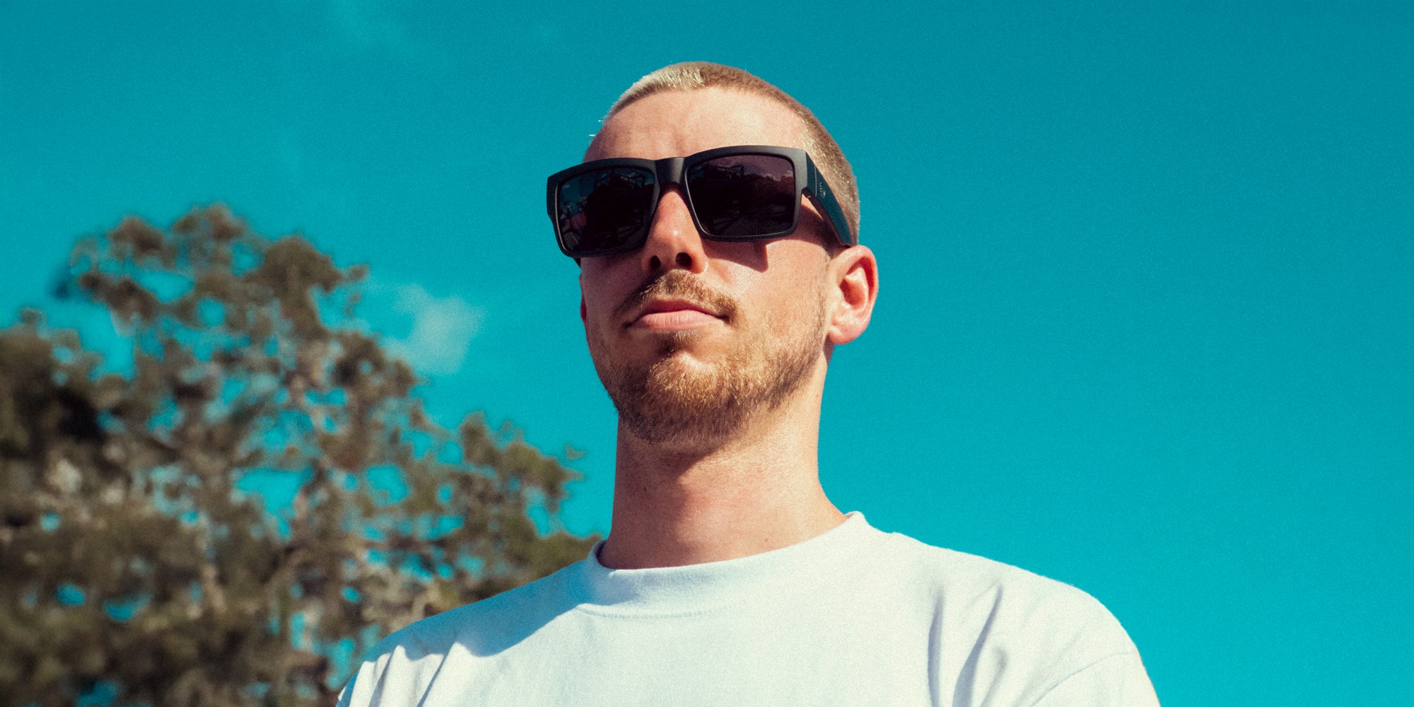 Relic black rectangular polarized sunglasses from Neven Eyewear.