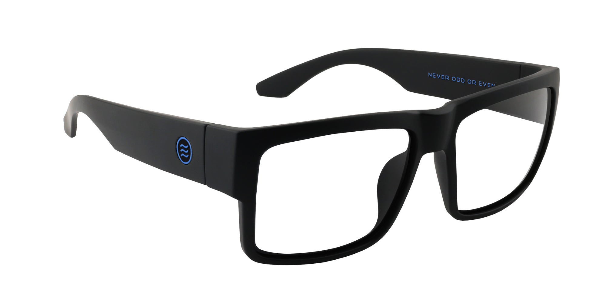 Scythe Black Square Prescription Glasses from Neven Eyewear.