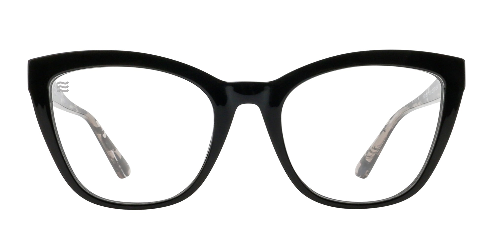 Coral Black cat-eye prescription glasses from Neven Eyewear.