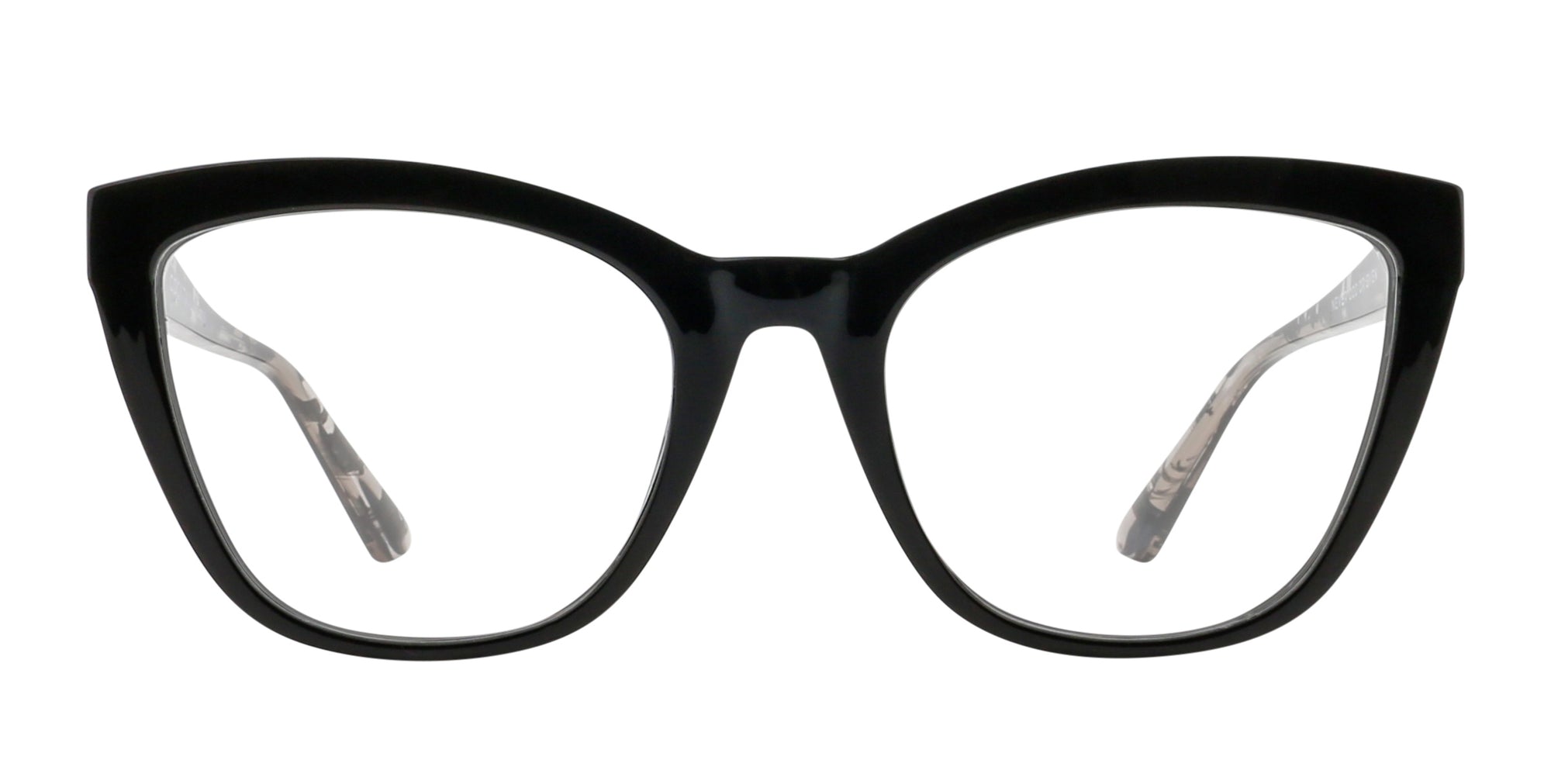 Coral Black cat-eye prescription glasses from Neven Eyewear.