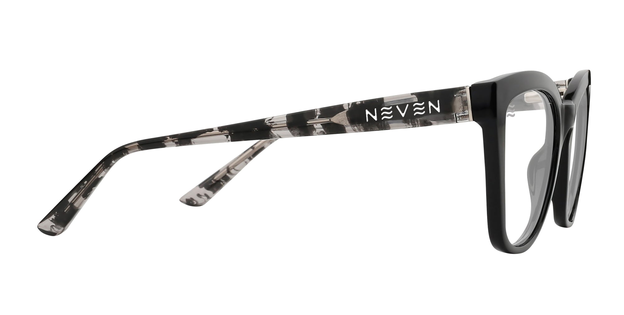Coral Black cat-eye prescription glasses from Neven Eyewear.