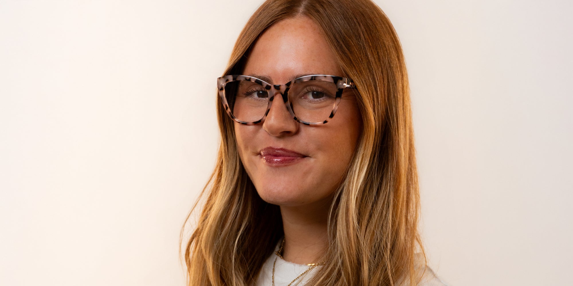 Mooney pink cat-eye prescription glasses from Neven Eyewear.