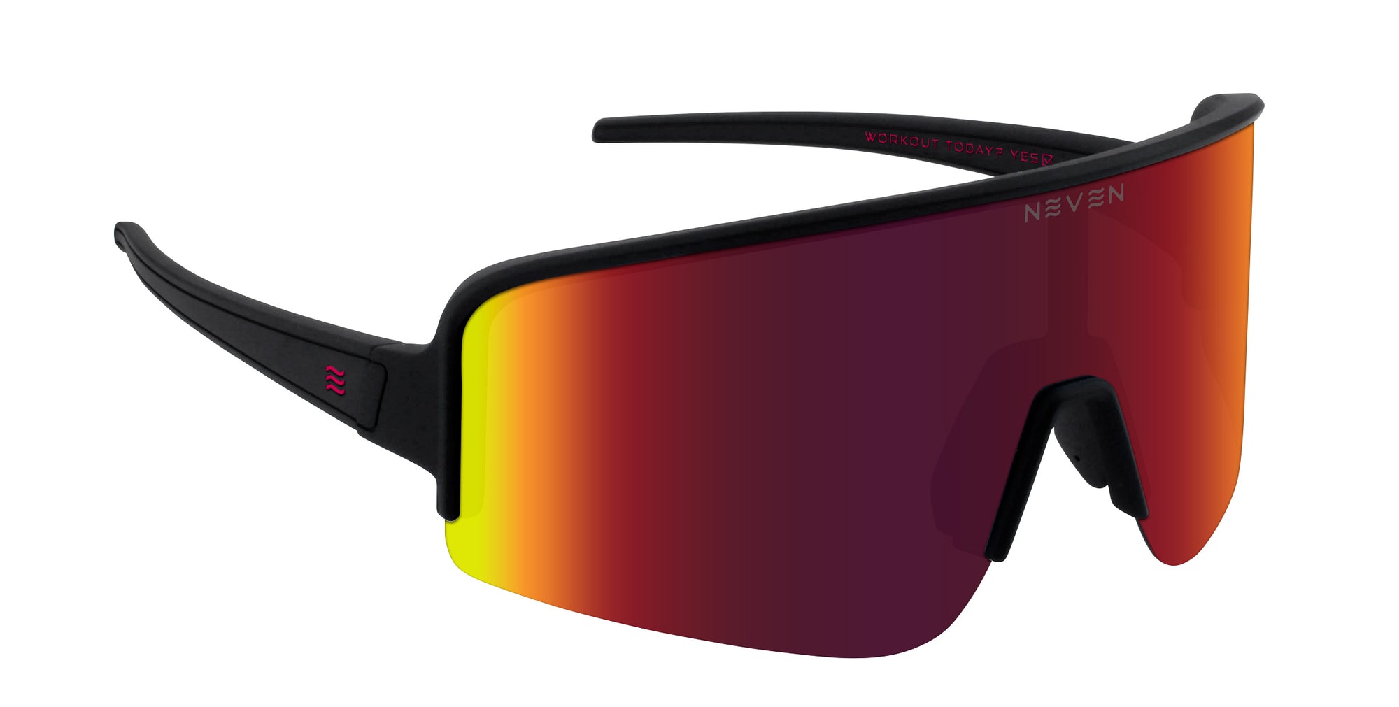 Cadence black wraparound polarized sunglasses from Neven Eyewear.
