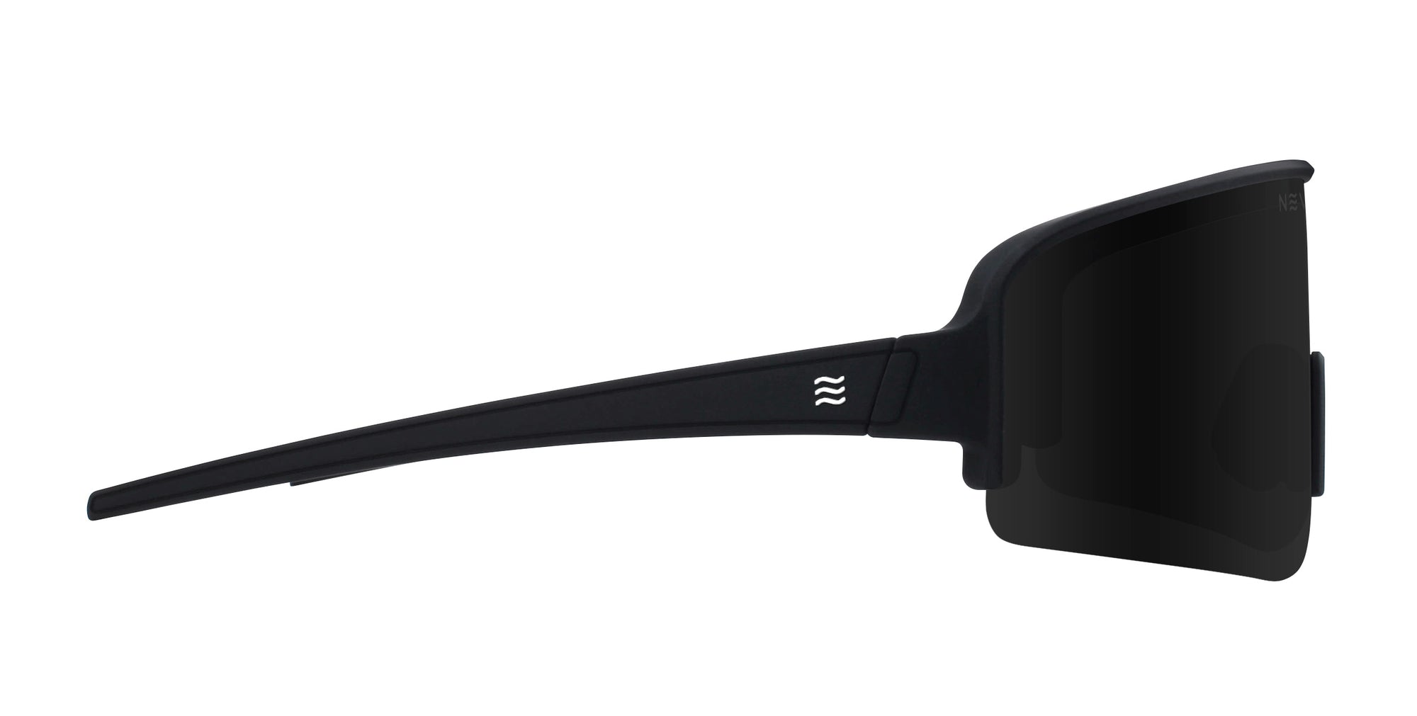 Threshold black wide polarized sunglasses from Neven Eyewear.