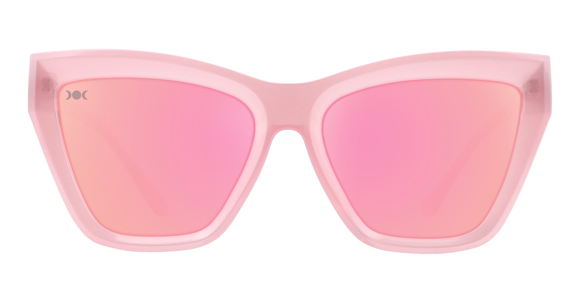 Eclipse Transparent Pink Cat Eye Polarized Sunglasses .