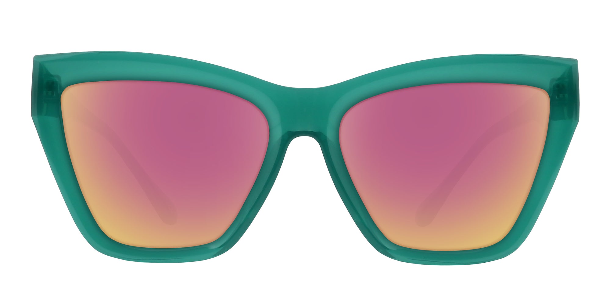 Iris green cat-eye polarized sunglasses from Neven Eyewear.