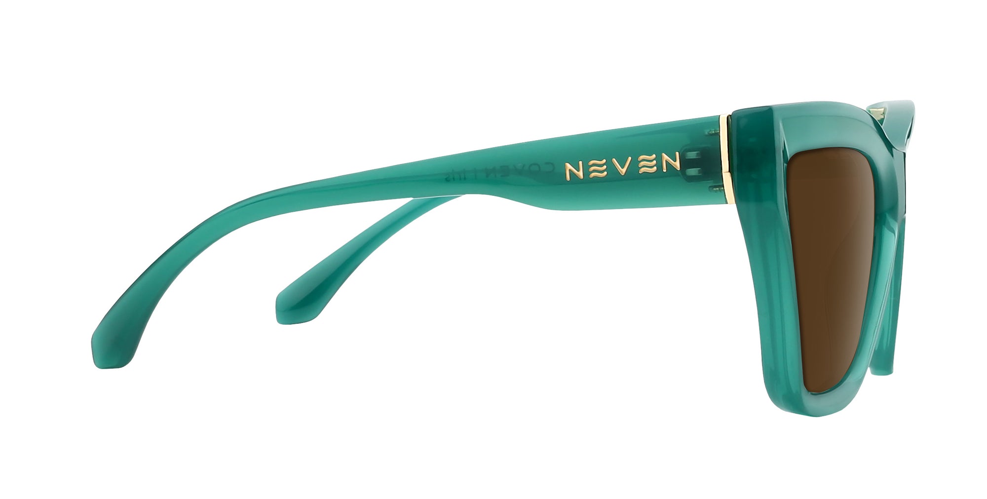 Iris green cat-eye polarized sunglasses from Neven Eyewear.