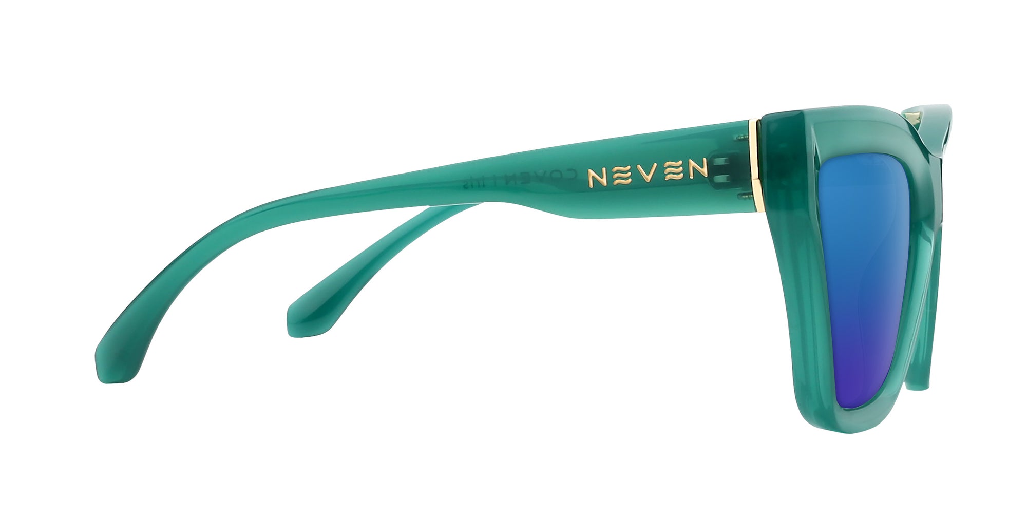 Iris green cat-eye polarized sunglasses from Neven Eyewear.
