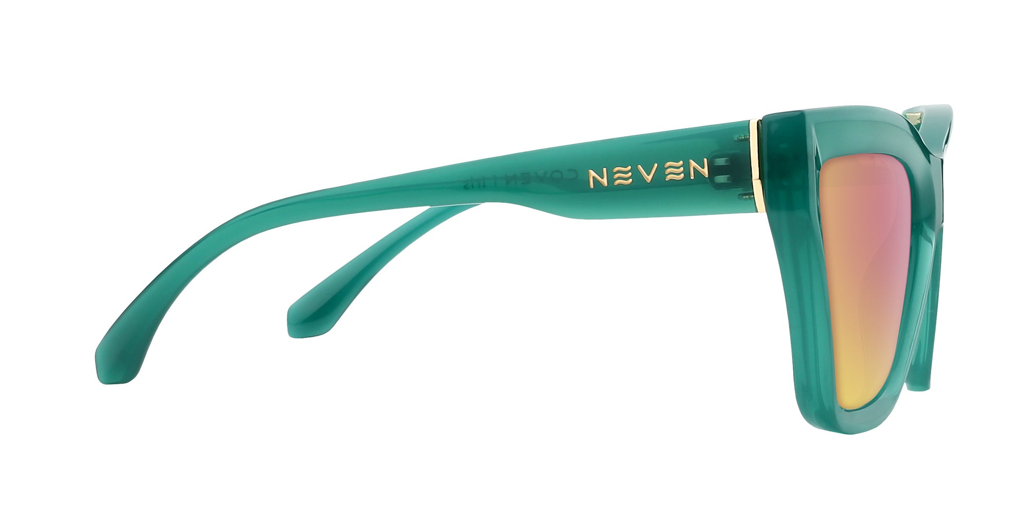 Iris green cat-eye polarized sunglasses from Neven Eyewear.