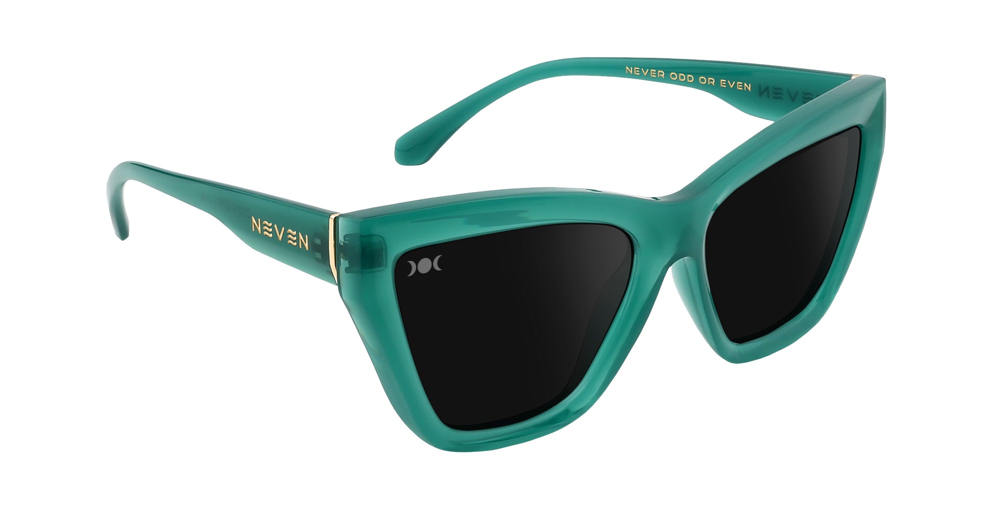 Iris Teal Cat Eye polarized sunglasses from Neven Eyewear.