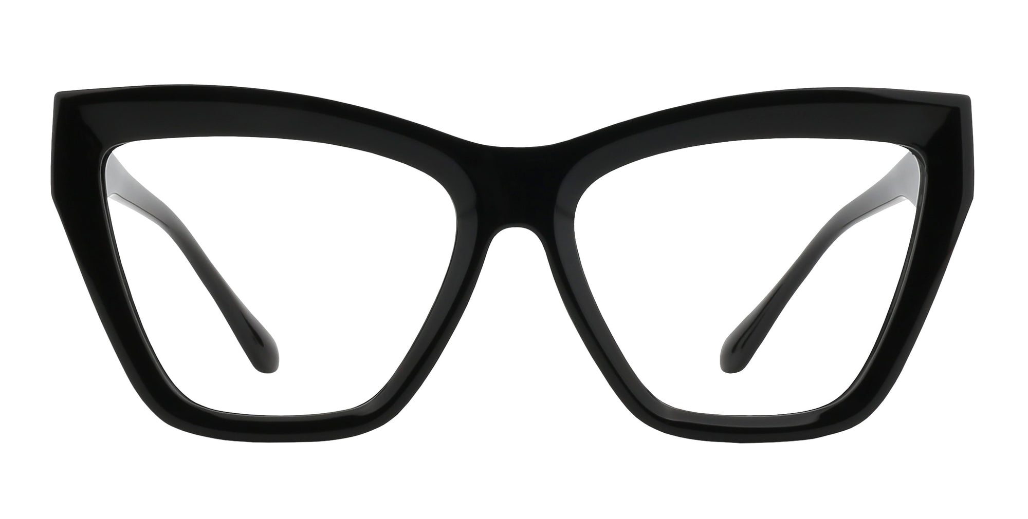 Nocturnal Black Cat-eye prescription glasses from Neven Eyewear.