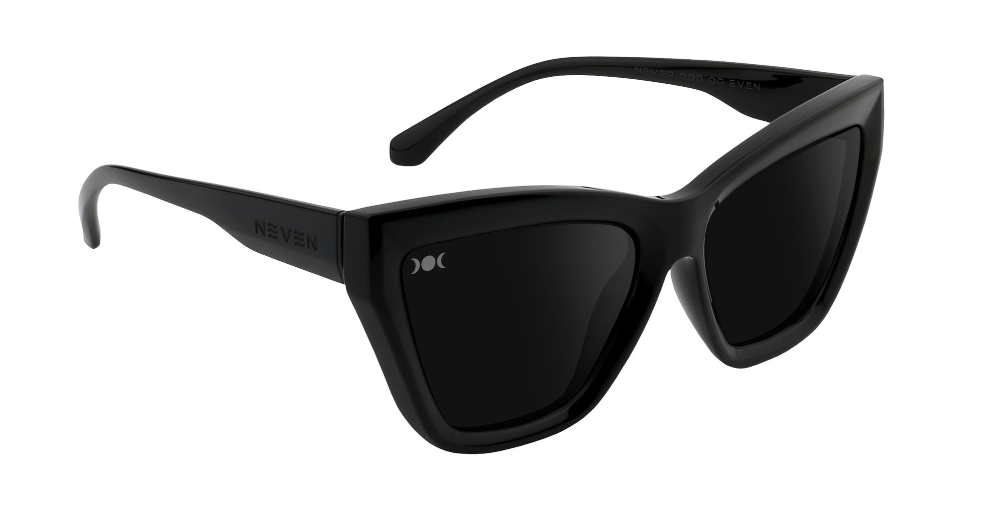 Nocturnal Black Cat Eye polarized sunglasses from Neven Eyewear.