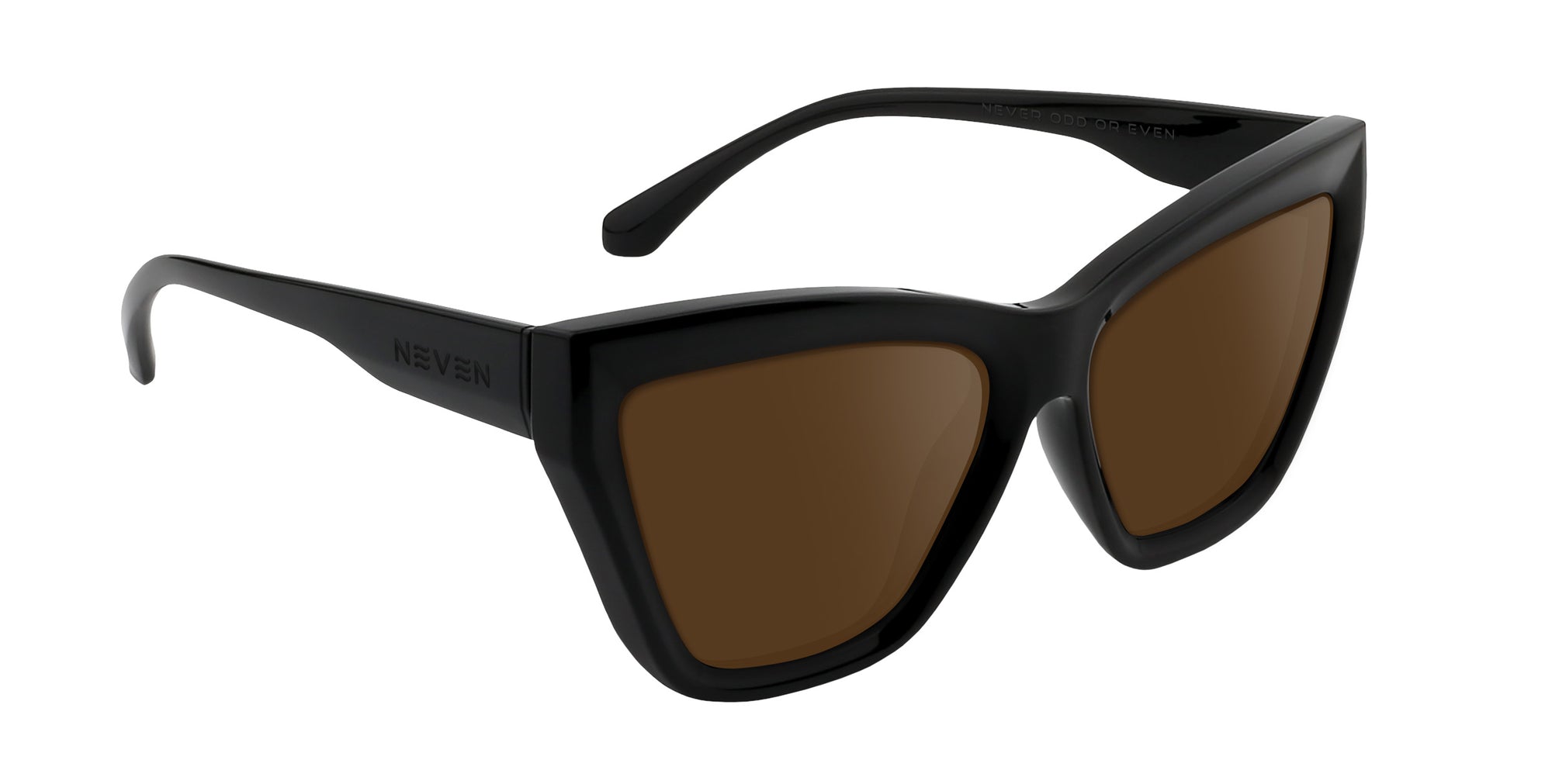 Nocturnal Black Cat-eye prescription glasses from Neven Eyewear.