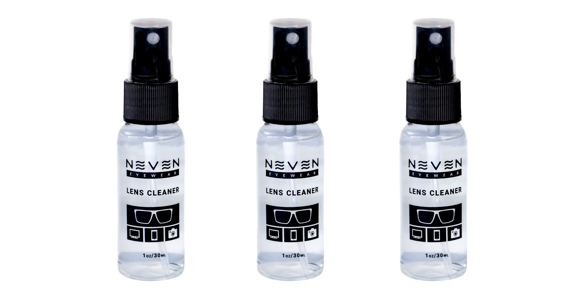 3 Pack Lens Cleaner Bottles - Neven Eyewear