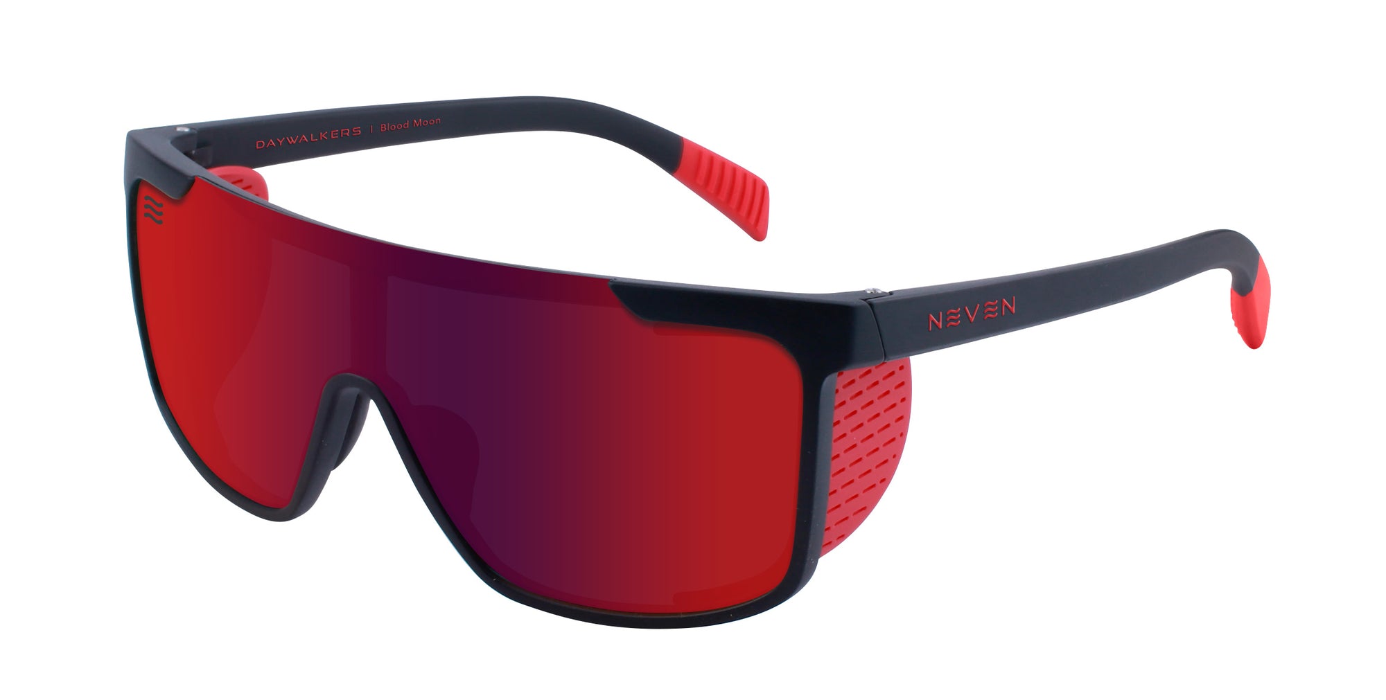 Blood Moon Black Square Polarized Sunglasses from Neven Eyewear.
