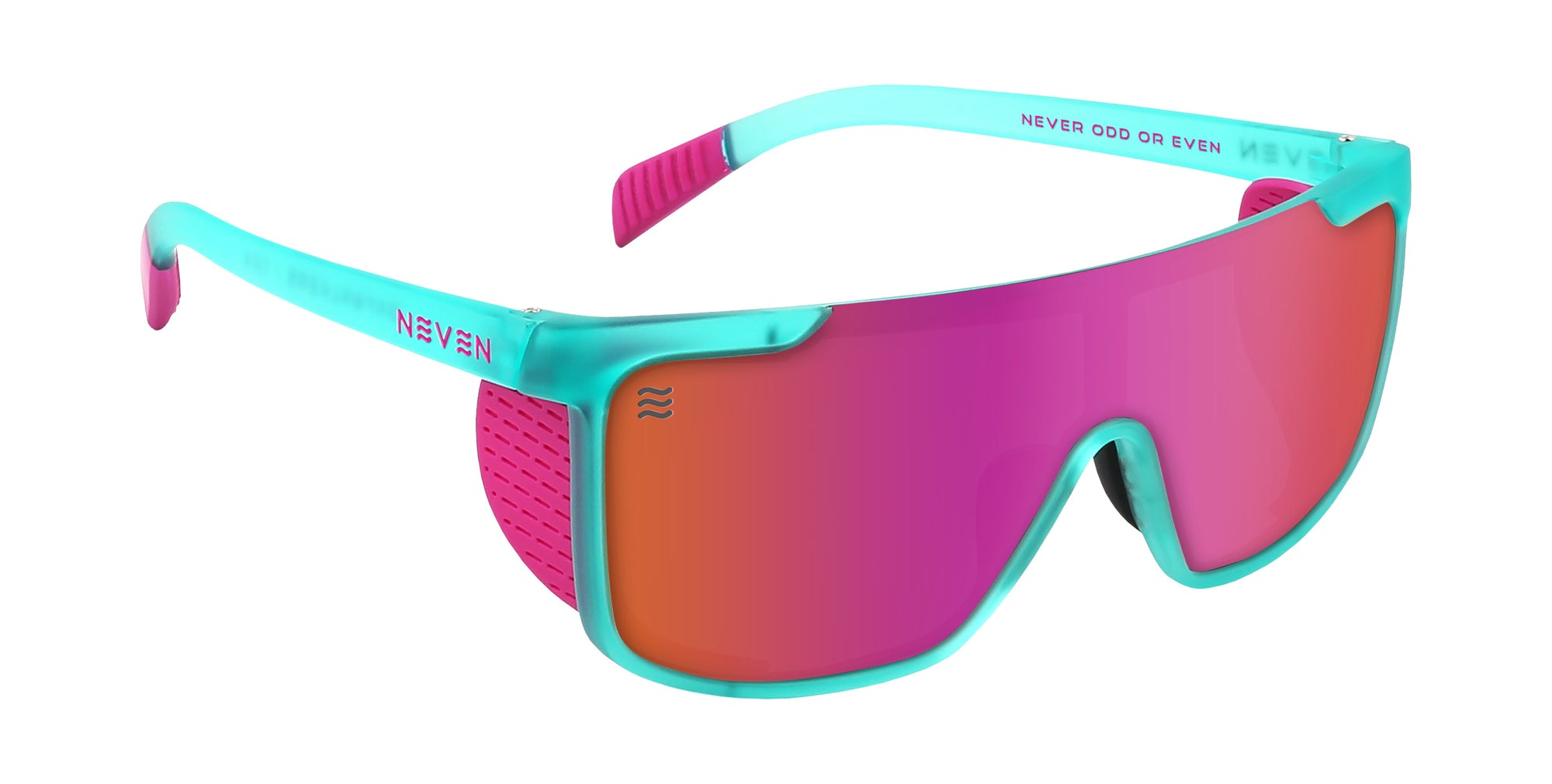 T.D.K. teal oval polarized sunglasses from Neven Eyewear.