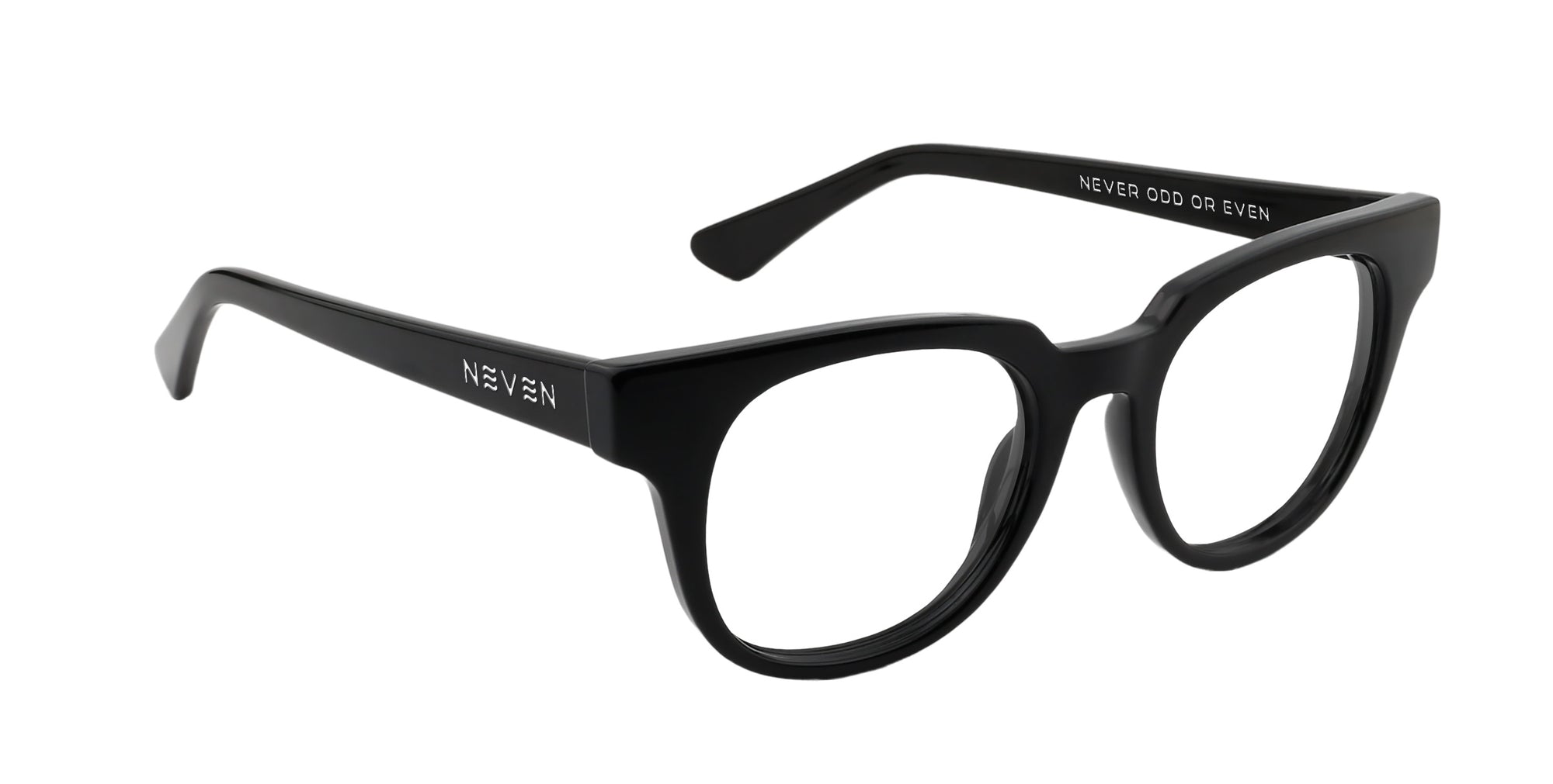 Cerberus Black Thick prescription glasses from Neven Eyewear.