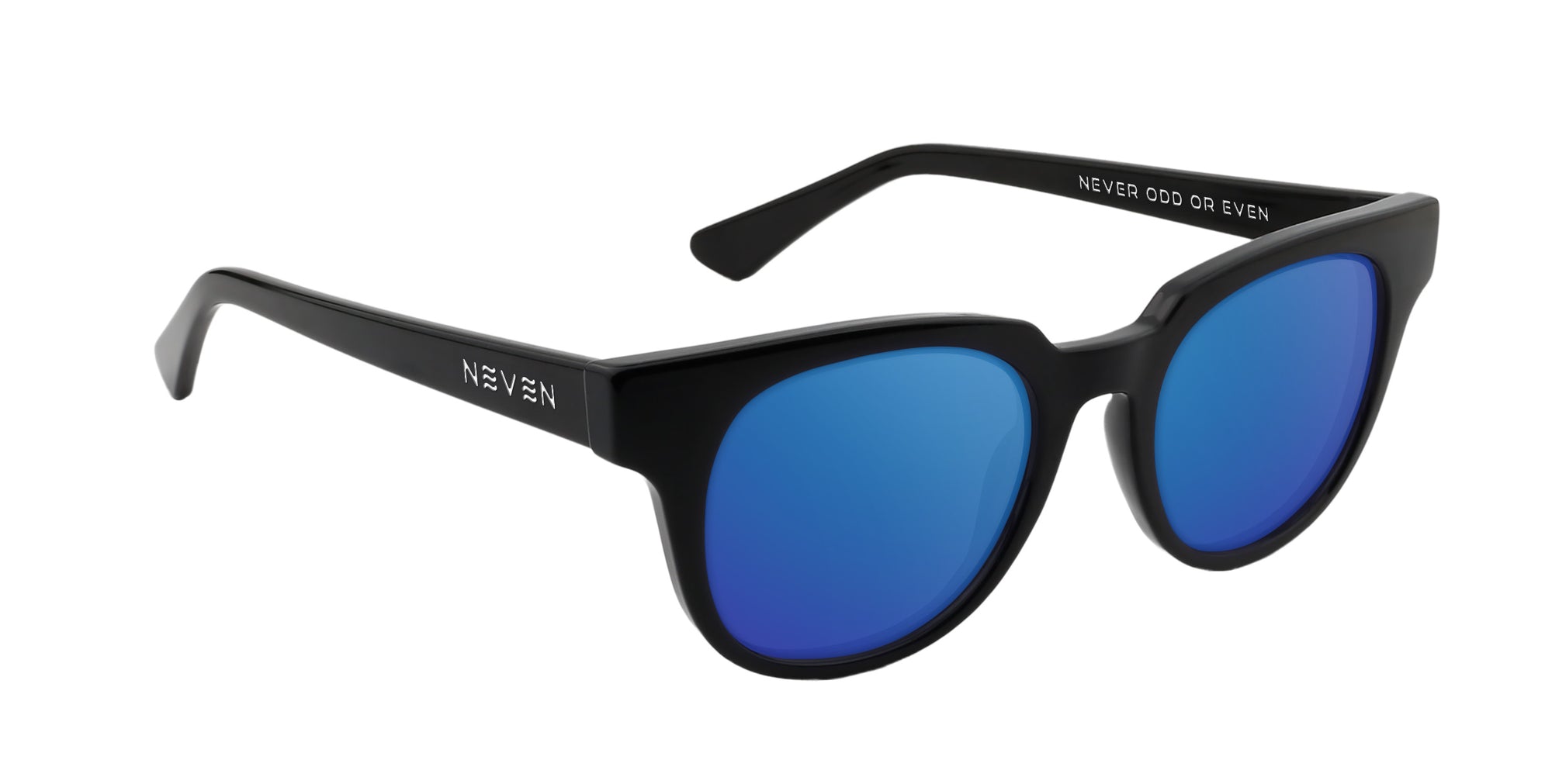 Ern black square prescription glasses from Neven Eyewear.