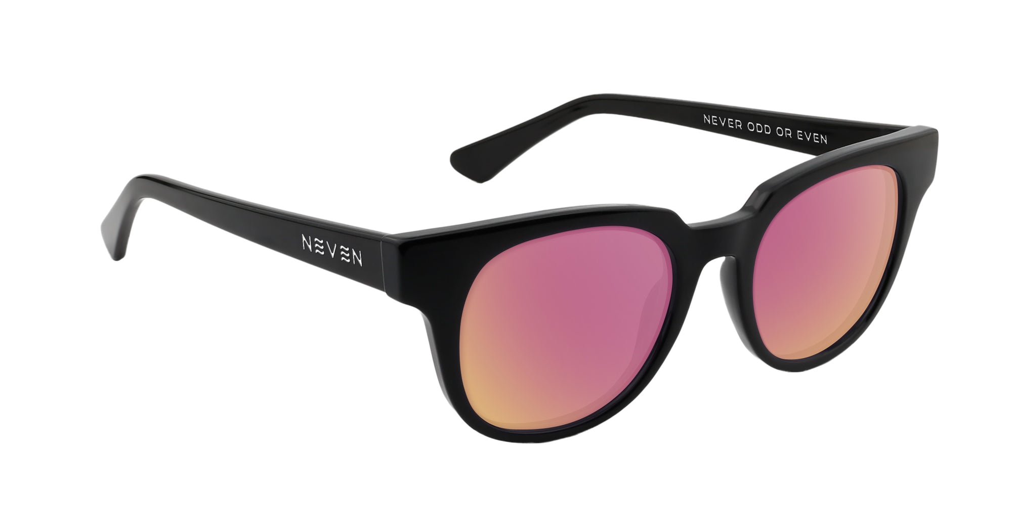 Ern black square prescription glasses from Neven Eyewear.
