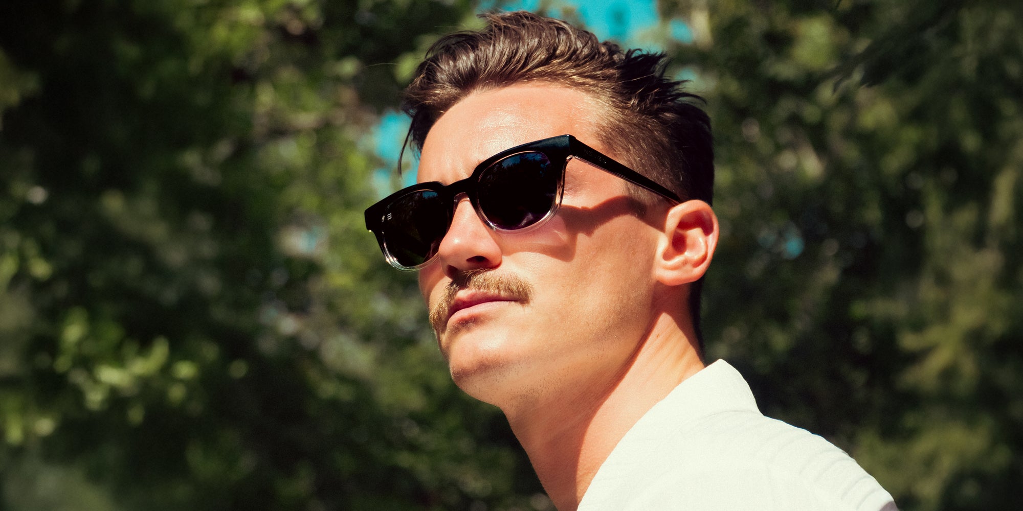 Fang Black Rectangle polarized sunglasses from Neven Eyewear.