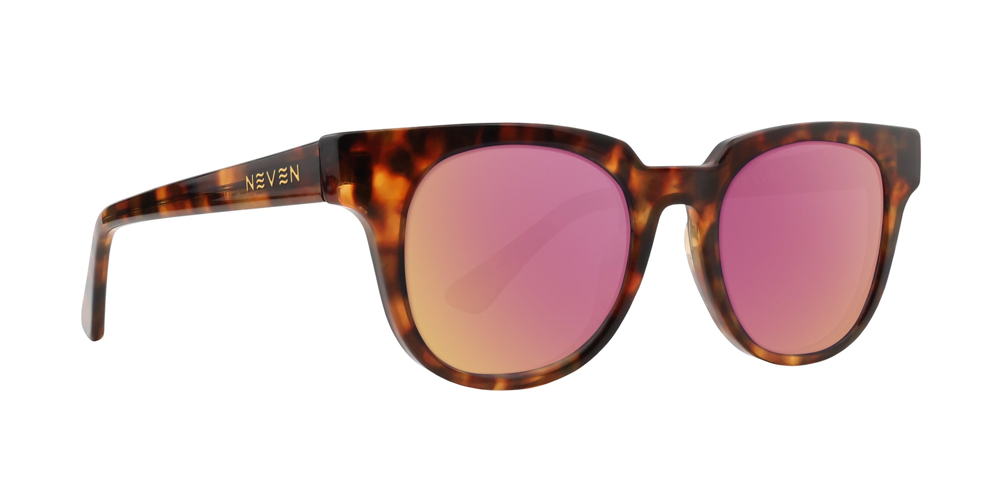 Gryphon tortoiseshell round polarized sunglasses from Neven Eyewear.