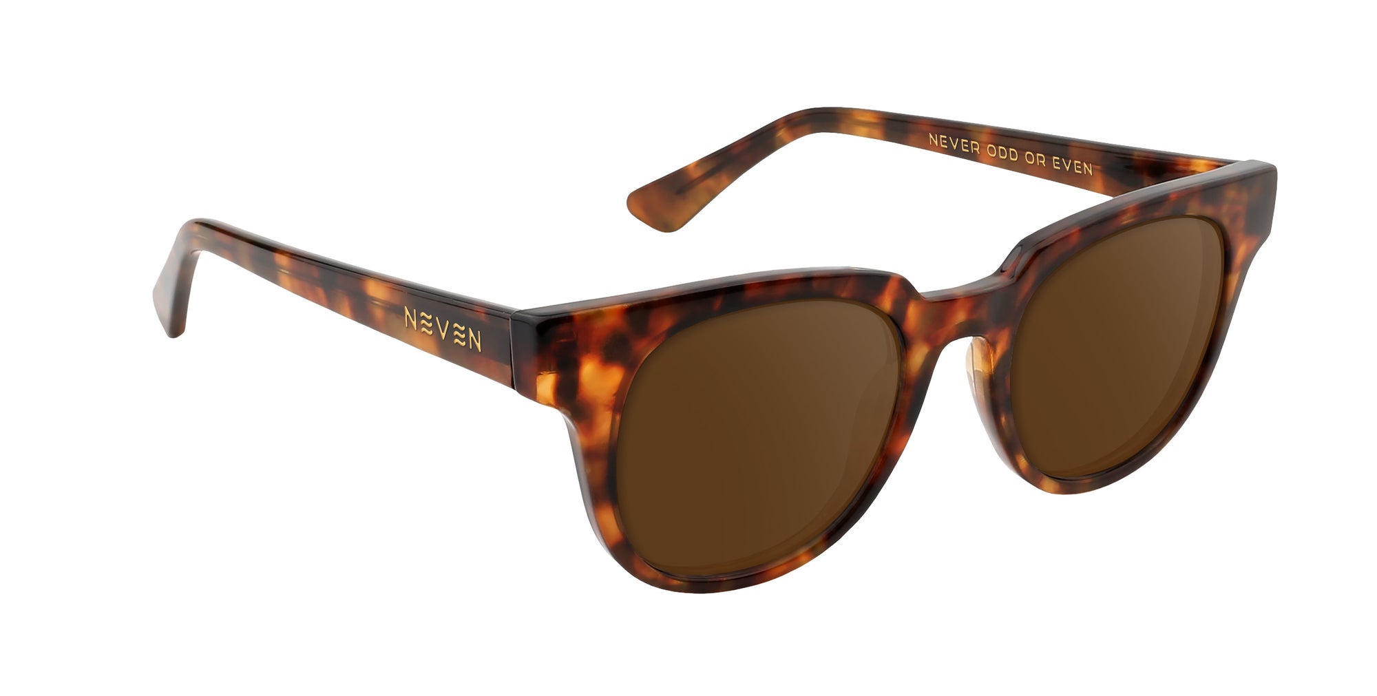 Gryphon tortoiseshell round polarized sunglasses from Neven Eyewear.