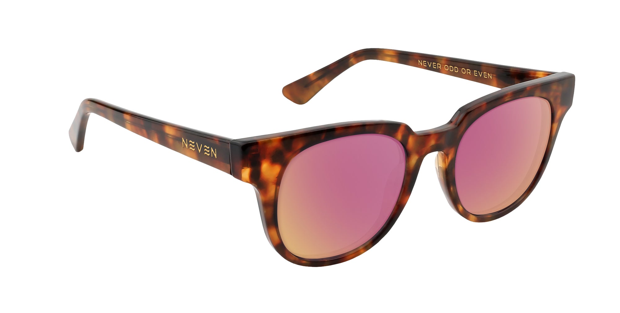 Gryphon tortoiseshell round polarized sunglasses from Neven Eyewear.