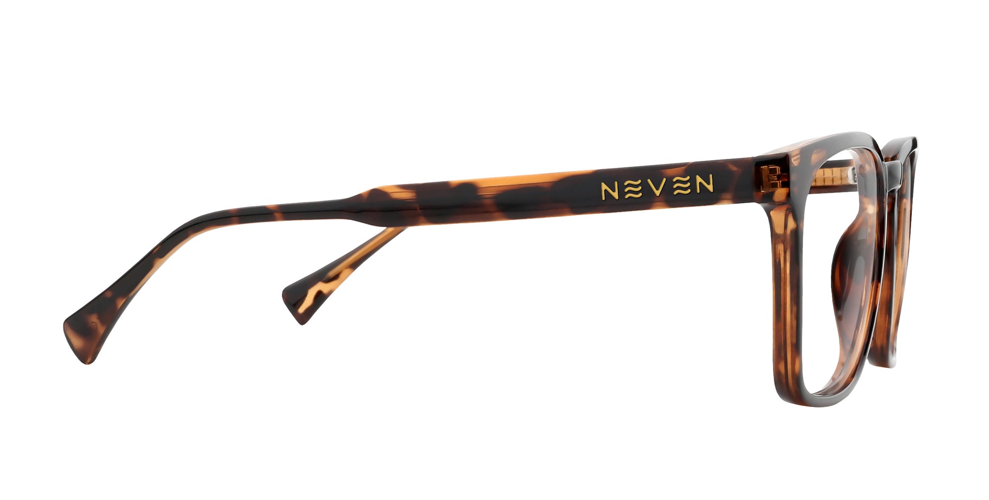 Chazz tortoiseshell rectangular prescription glasses from Neven Eyewear.