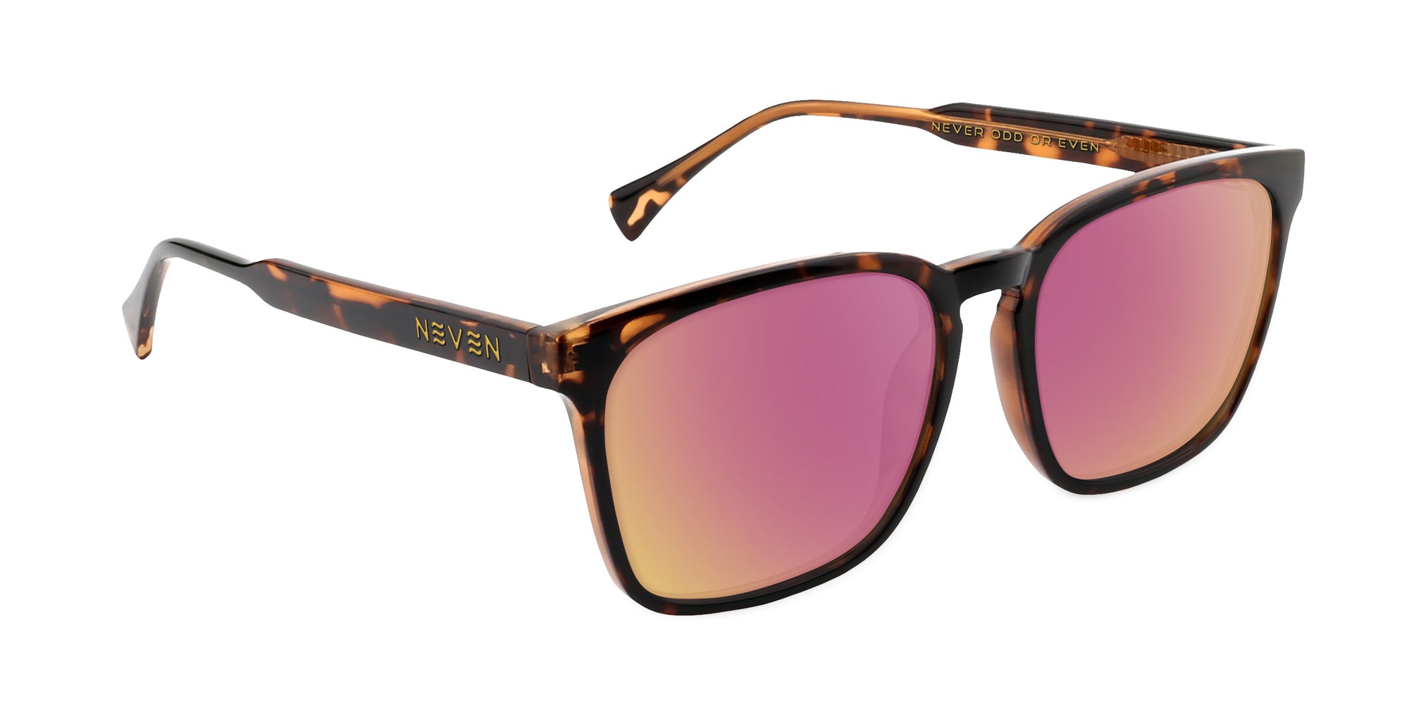 Chazz tortoiseshell rectangular prescription glasses from Neven Eyewear.