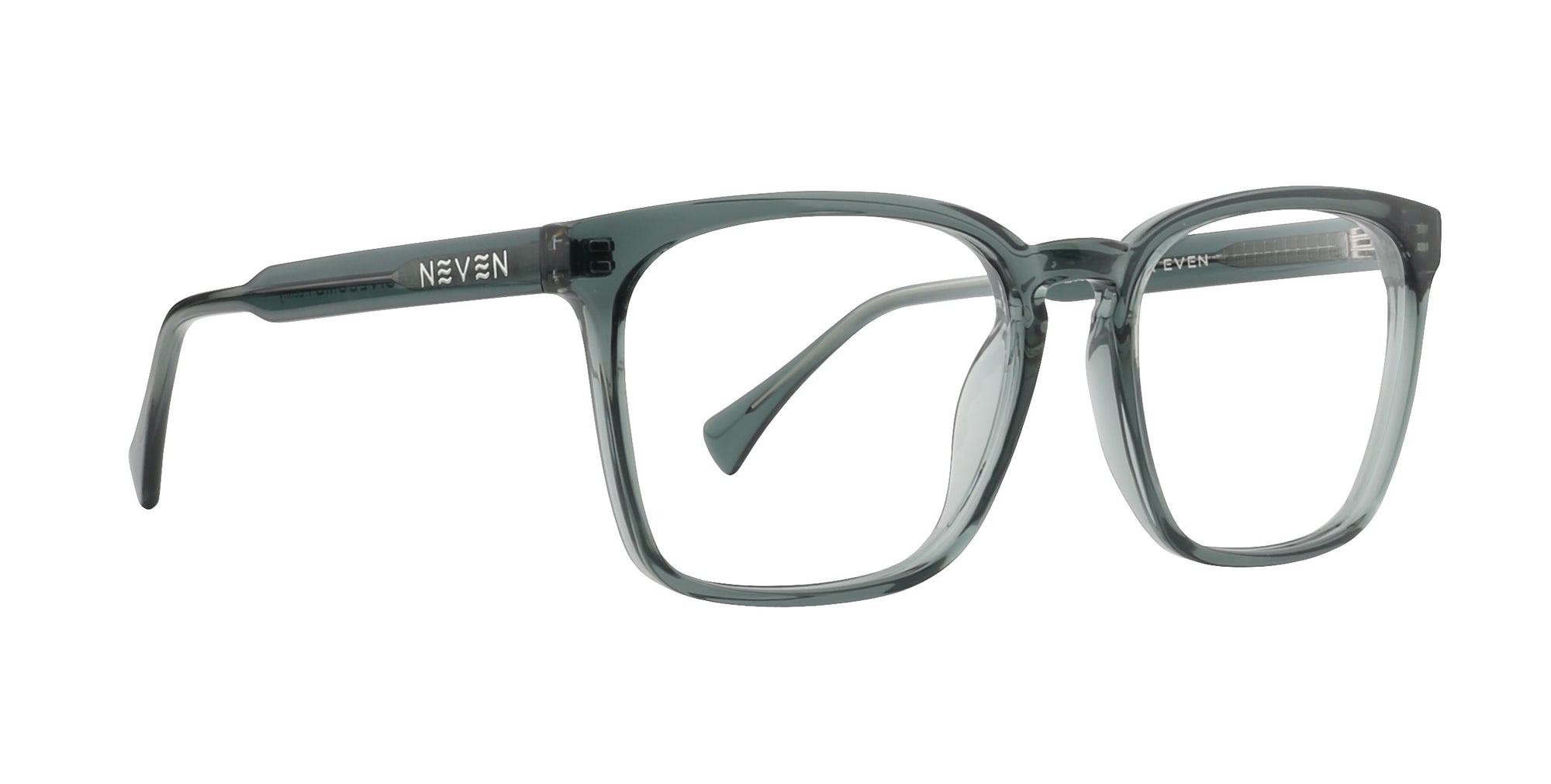 Lenny eyeglasses in green color with rectangular frame