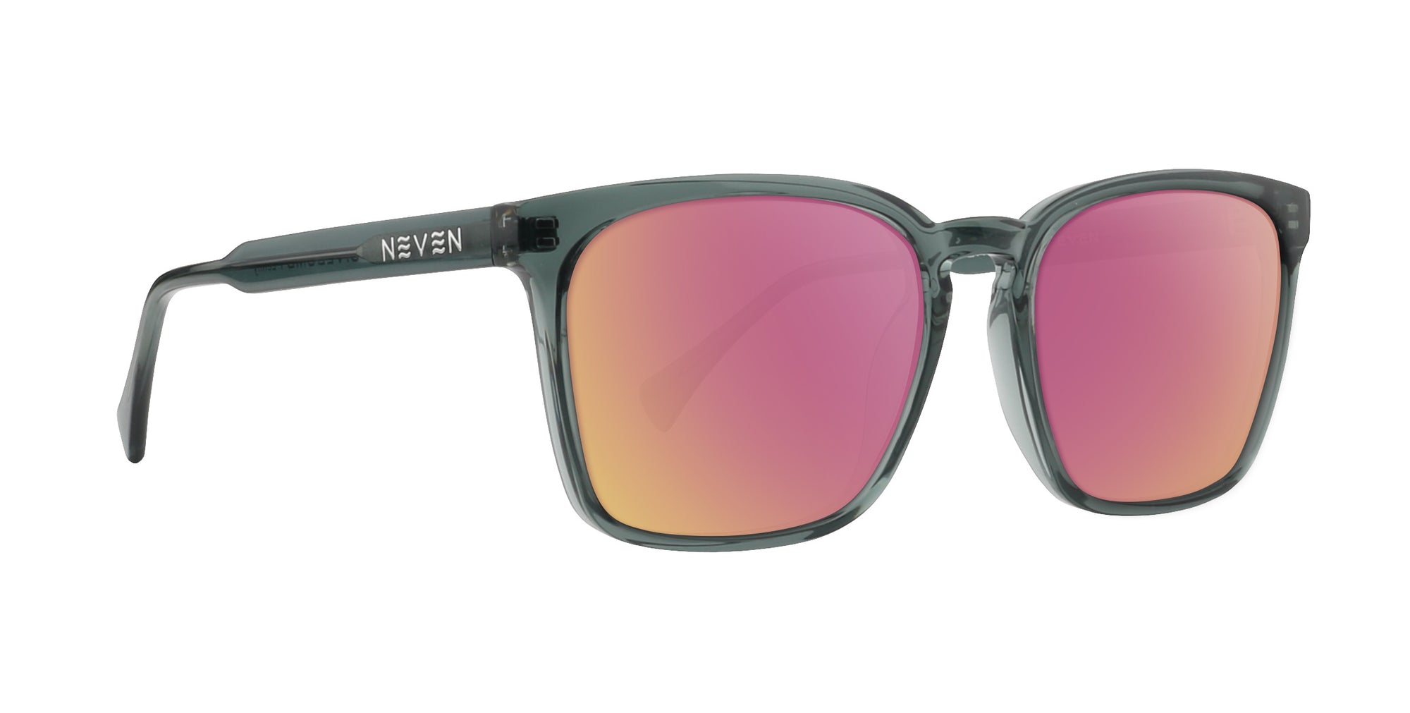 Lenny clear gray rectangular prescription glasses from Neven Eyewear.
