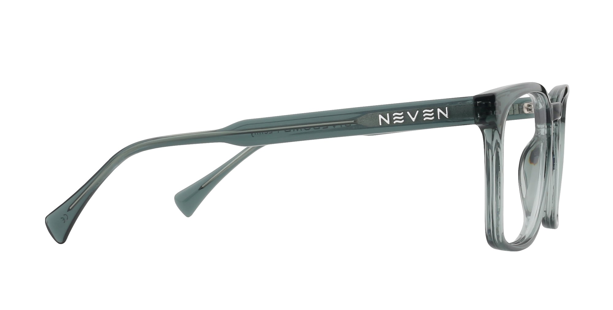 Lenny clear gray rectangular prescription glasses from Neven Eyewear.