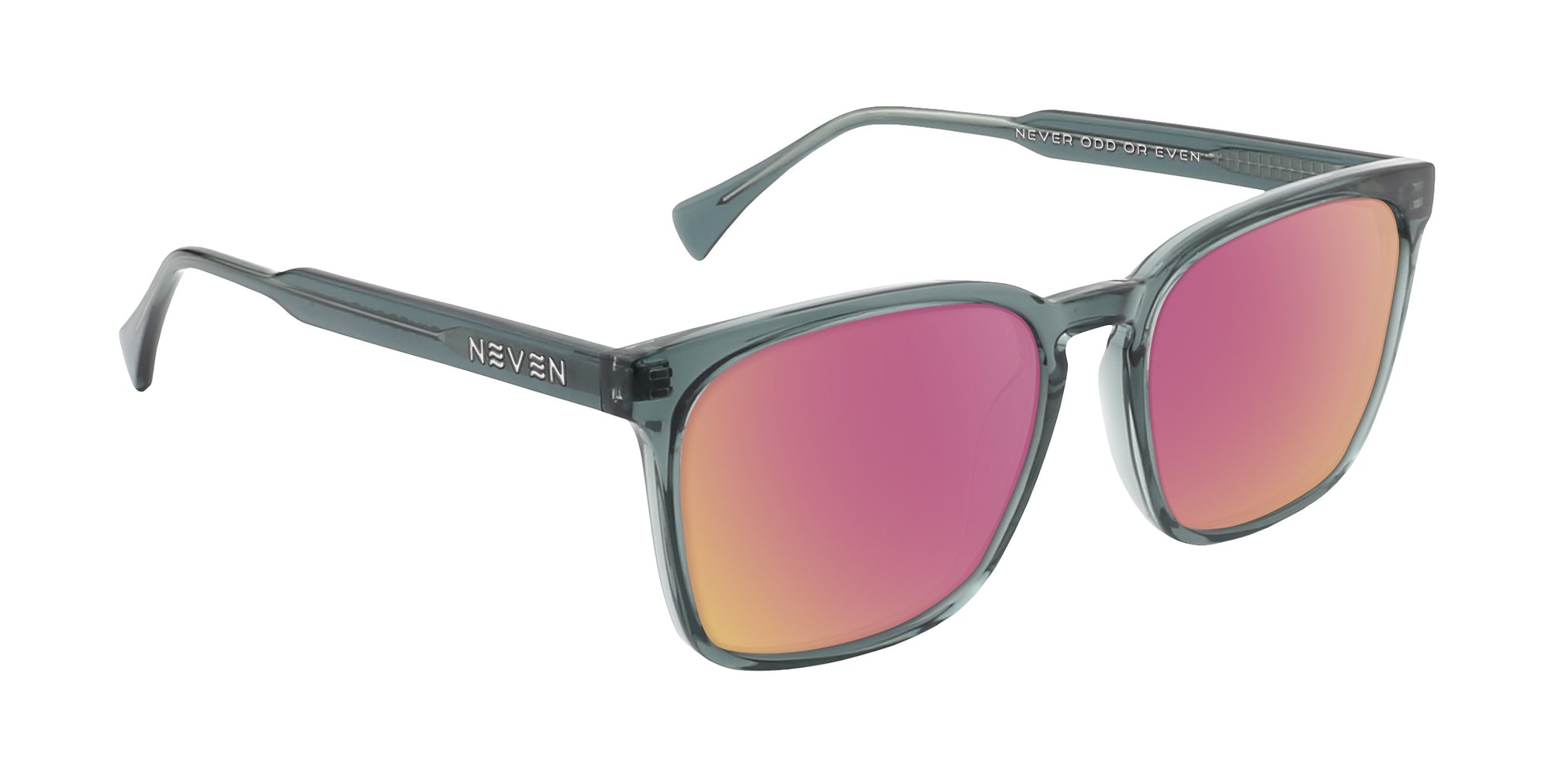 Lenny clear gray rectangular prescription glasses from Neven Eyewear.