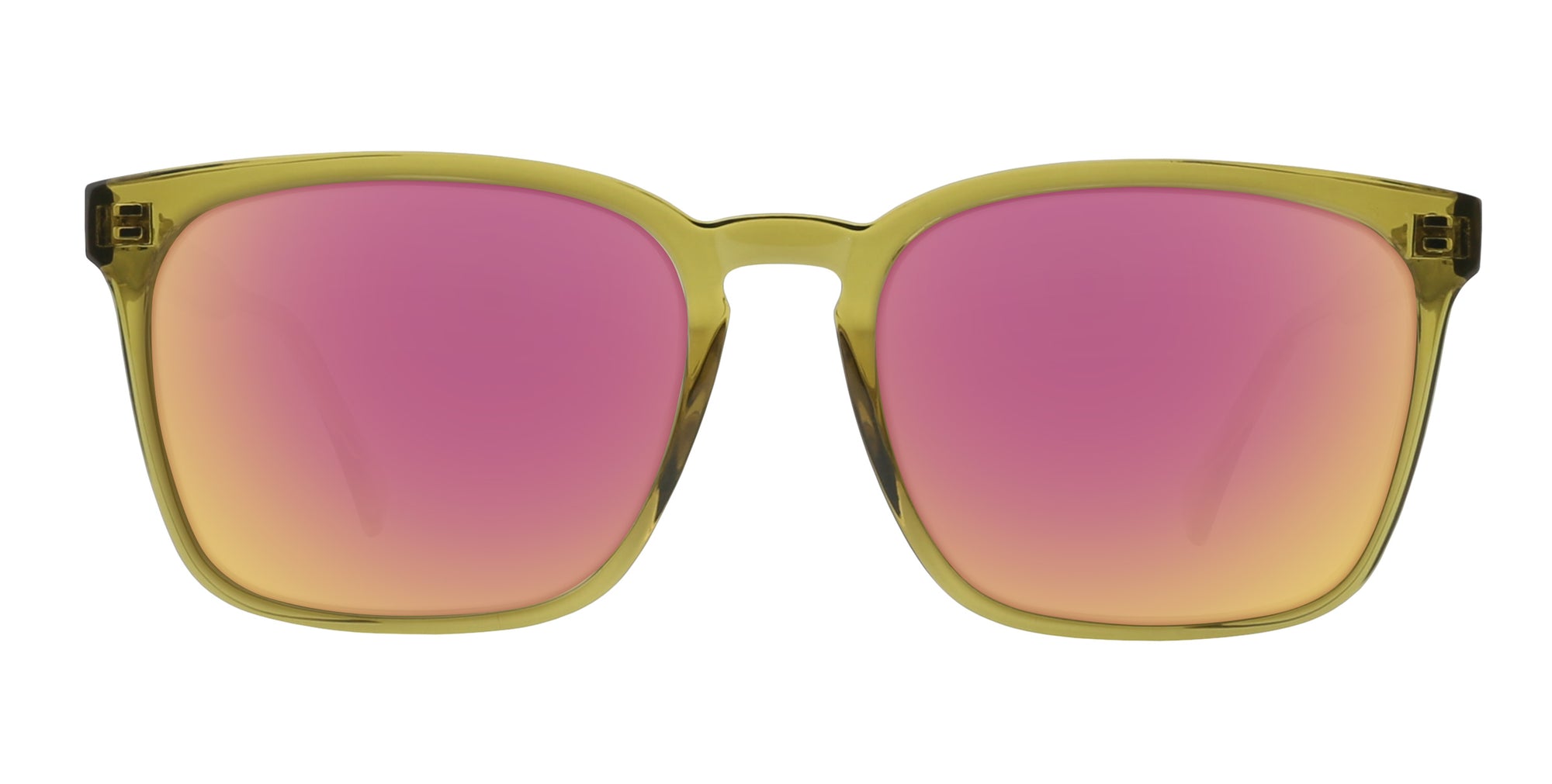 Nigel Yellow Rectangular prescription glasses from Neven Eyewear.