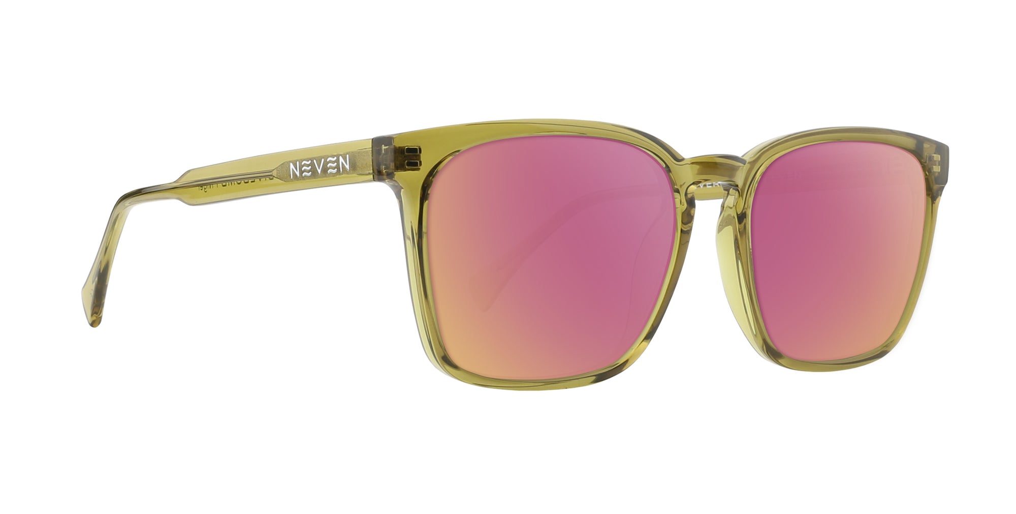 Nigel Yellow Rectangular prescription glasses from Neven Eyewear.