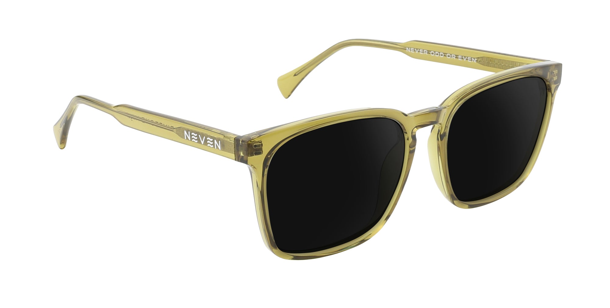 Nigel Yellow Rectangular prescription glasses from Neven Eyewear.